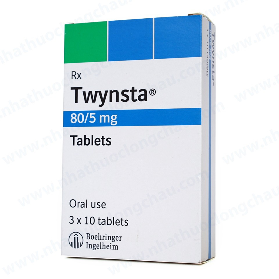 Thuốc Twynsta 80mg/5mg Boehringer điều trị tăng huyết áp vô căn (4 vỉ x 7 viên)