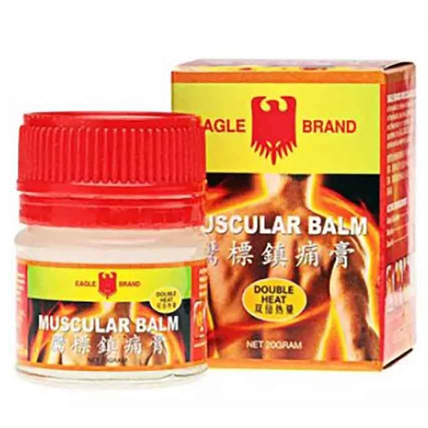 Cao xoa cơ bắp con ó Muscular Balm Eagle Brand hỗ trợ giảm đau vai, đau lưng (12 chai x 200g)