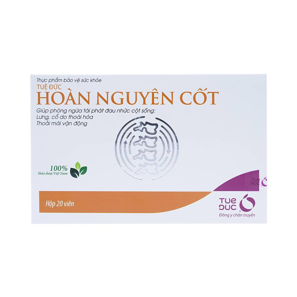 Viên uống Hoàn Nguyên Cốt Tuệ Đức hoạt huyết, chỉ thống (2 vỉ x 10 viên)