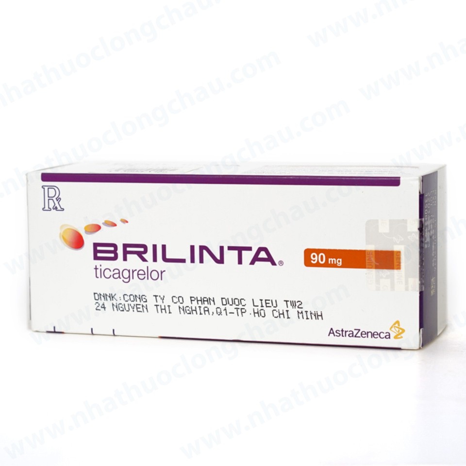 Thuốc Brilinta AstraZeneca giảm nguy cơ bị lên cơn đau tim , đột quỵ (6 vỉ x 10 viên)