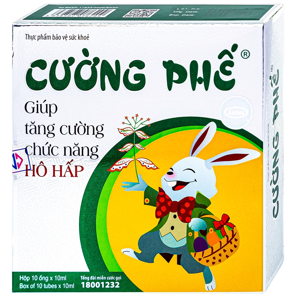 Siro Cường Phế Lotus tăng cường chức năng hô hấp (10 ống x 10ml)