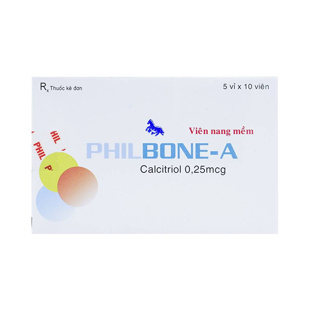 Thuốc Philbone-A Phil điều trị loãng xương, bệnh còi xương (5 vỉ x 10 viên)