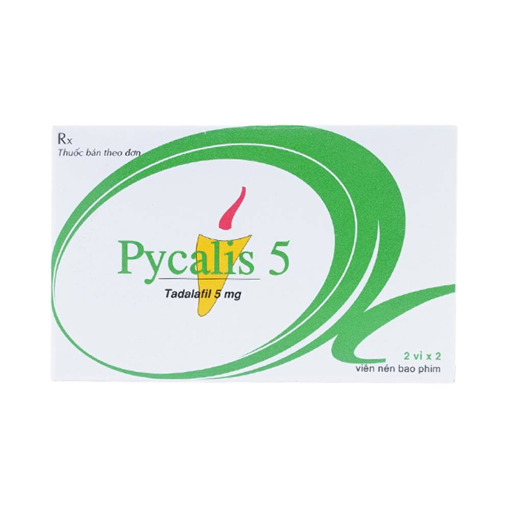 Thuốc Pycalis 5 Pymepharco điều trị rối loạn cương dương (2 vỉ x 2 viên)