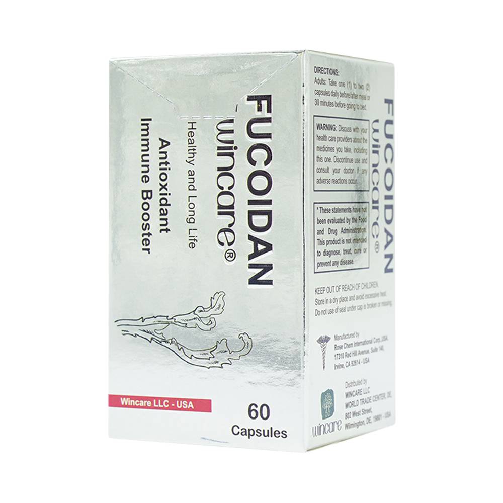 Viên uống Fucoidan Wincare hỗ trợ miễn dịch, nâng cao sức đề kháng (60 viên)