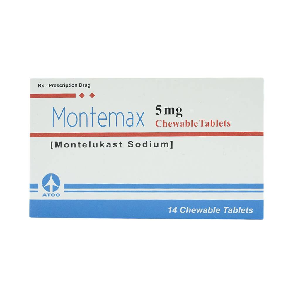 Viên nhai Montemax 5mg Atco điều trị hen suyễn mãn tính (1 vỉ x 14 viên)