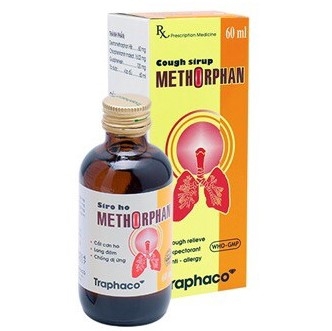 Siro ho Methorphan Traphaco dùng trong ho khan, ho do dị ứng, ho do cảm cúm (60ml)