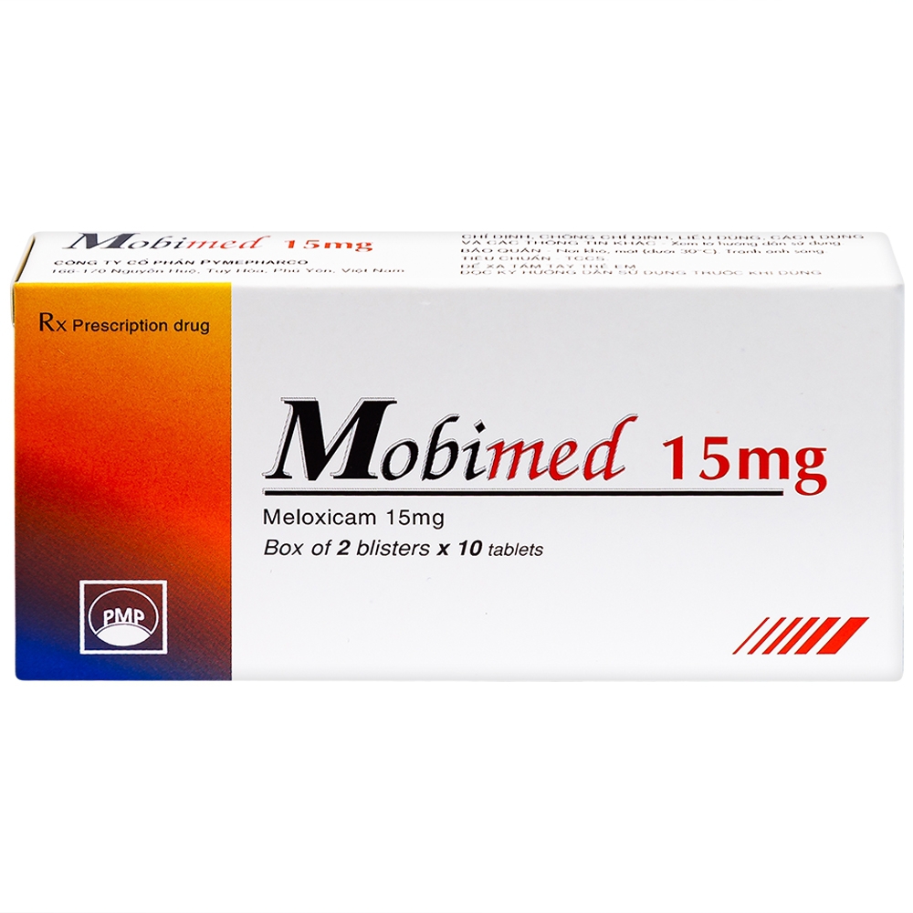 Thuốc Mobimed 15mg Pymepharco điều trị viêm khớp dạng thấp, viêm cột sống (2 vỉ x 10 viên)