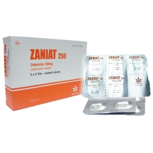 Thuốc Zaniat 250 Vidipha điều trị nhiễm khuẩn đường hô hấp (2 vỉ x 5 viên)