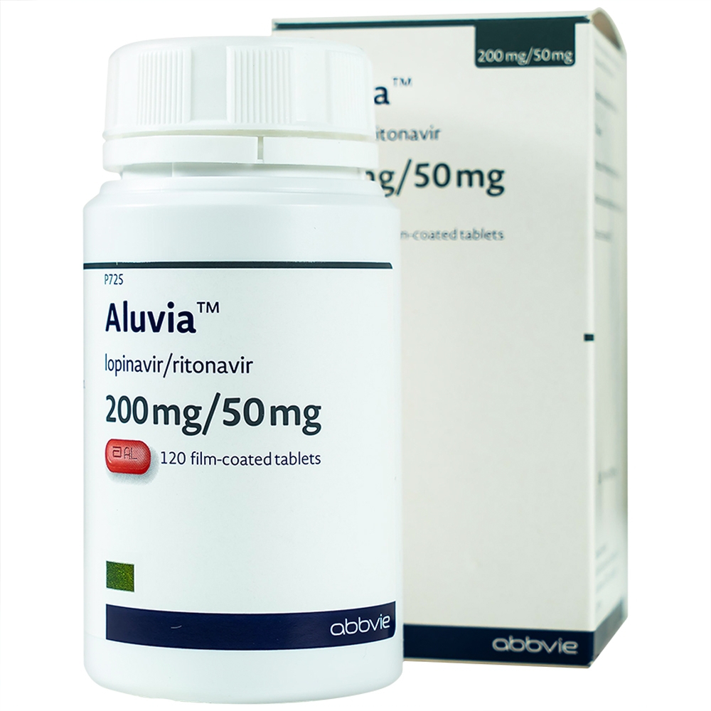 Thuốc Aluvia 200mg/50mg Abbott hỗ trợ điều trị nhiễm HIV-1 (120 viên)