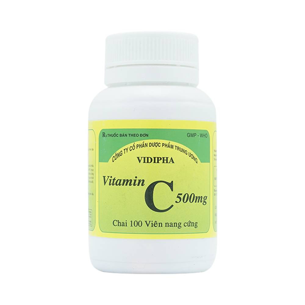 Thuốc Vitamin C 500mg Vidipha điều trị bệnh do thiếu Vitamin C (100 viên)