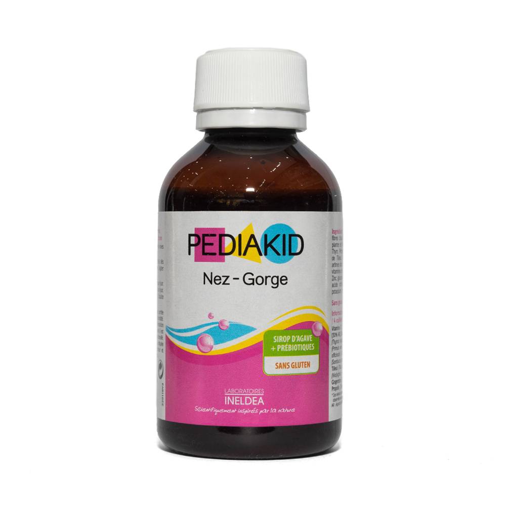 Siro Pediakid Nez-Gorge giúp làm sạch, thông thoáng đường mũi họng (125ml)