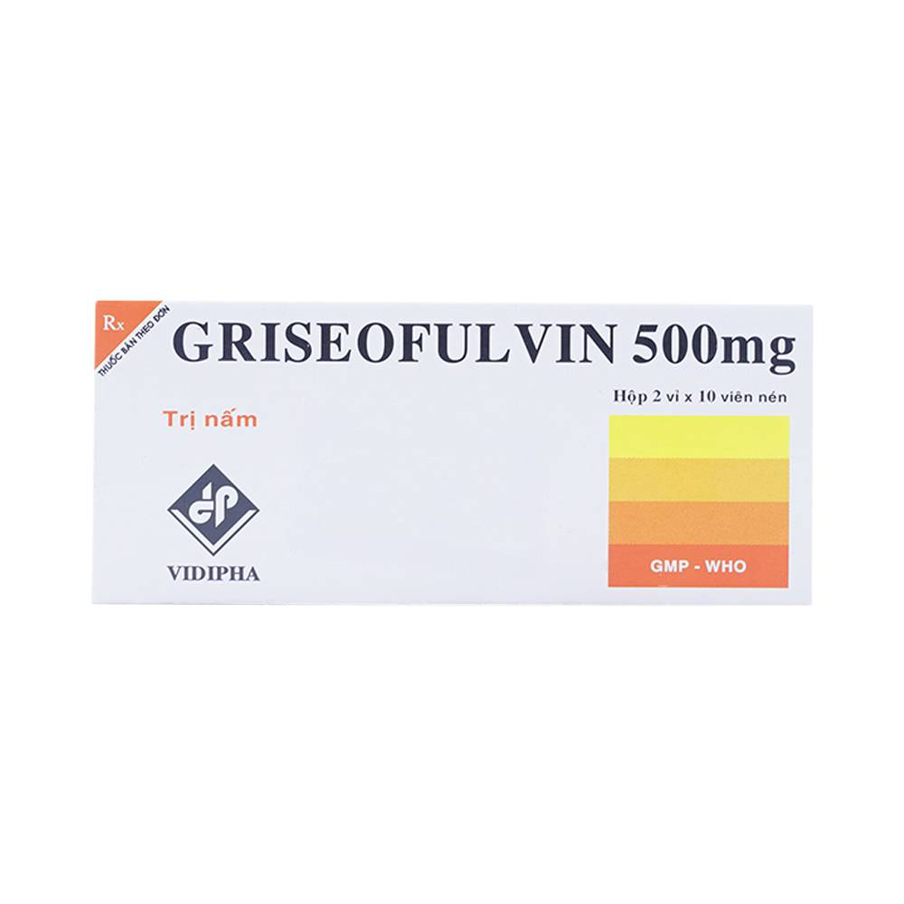 Thuốc Griseofulvin 500mg Trị Nấm Da Tóc