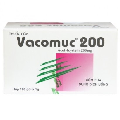 Thuốc cốm Vacomuc 200 Vacopharm làm thuốc tiêu chất nhầy (200 gói)