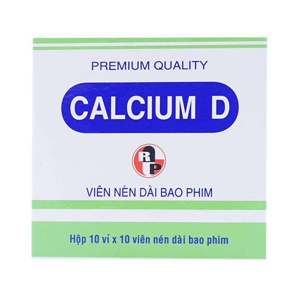 Thuốc Calcium D Robinson phòng và điều trị loãng xương (10 vỉ x 10 viên)