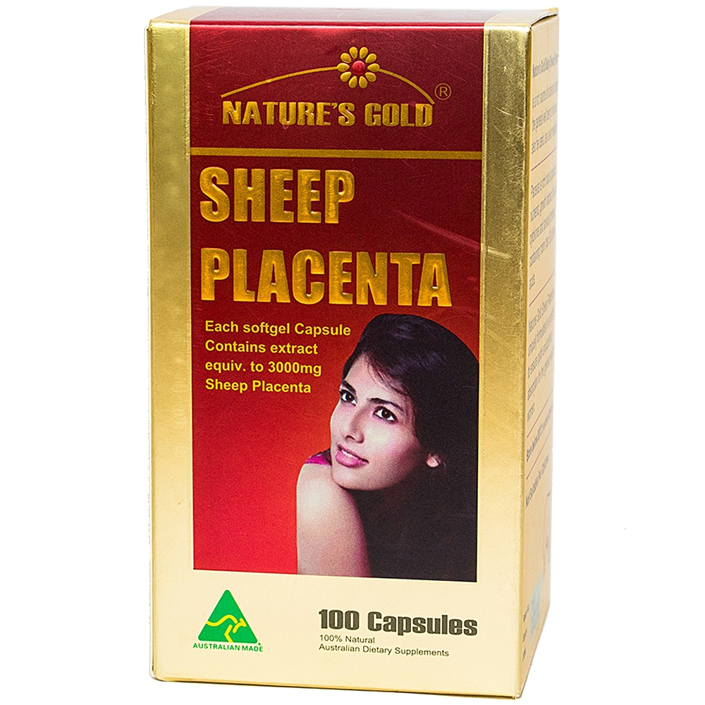 Viên uống Sheep Placenta Nature's Gold hỗ trợ giảm vết nám, tàn nhang (100 viên)