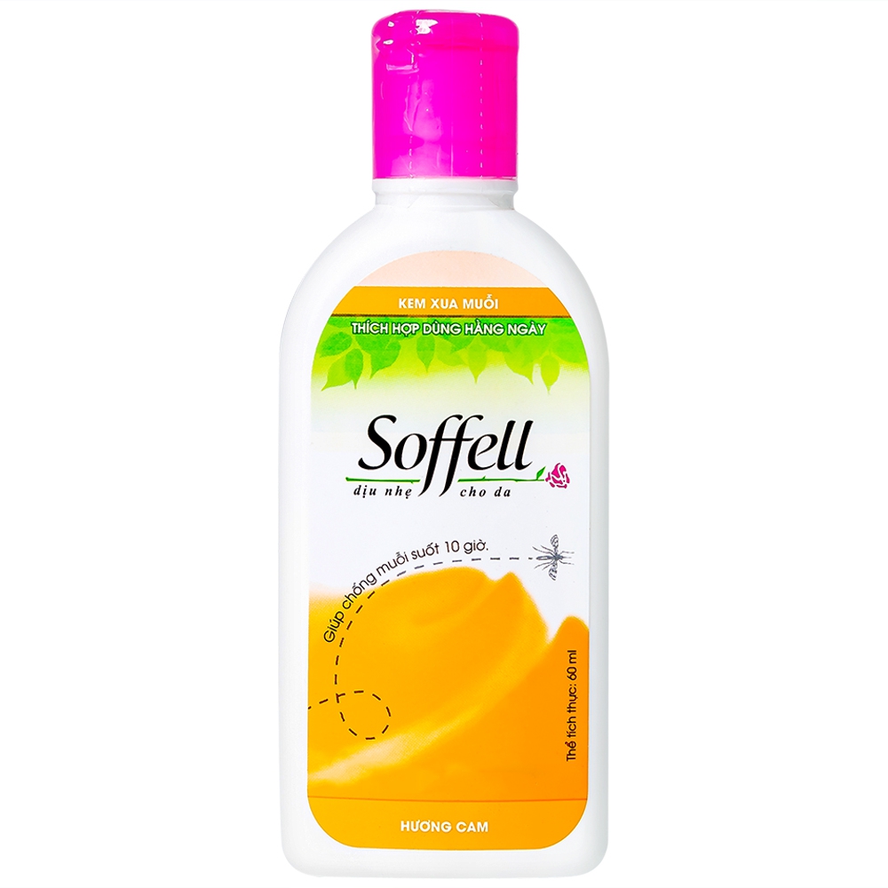 Kem chống muỗi Soffell hương cam 60ml