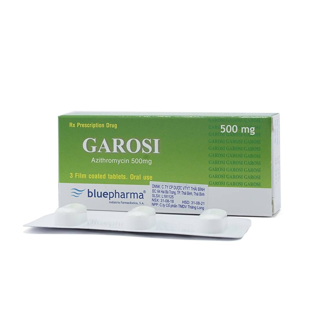 Thuốc Garosi Bluepharma điều trị nhiễm khuẩn (1 vỉ x 3 viên)