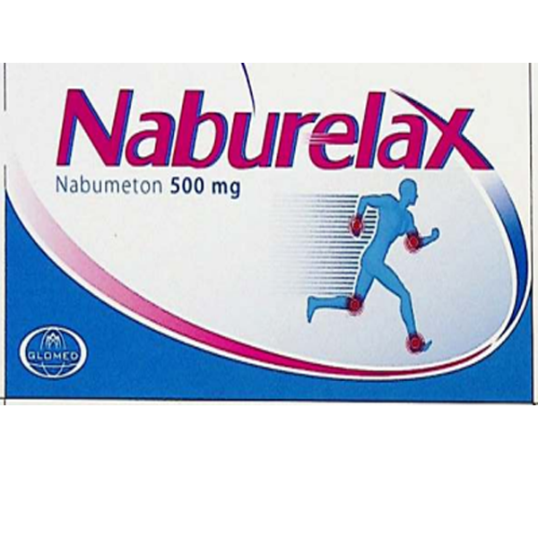 Thuốc Naburelax 500mg Glomed điều trị viêm xương khớp, viêm khớp dạng thấp (10 vỉ x 10 viên)