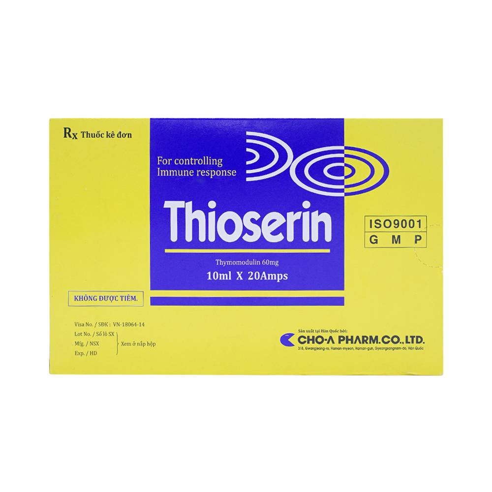 Dung dịch Thioserin CHO-A điều trị viêm mũi dị ứng (20 ống x 10ml)