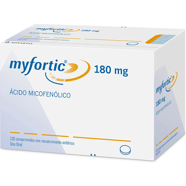 Viên nén Myfortic 180mg Novartis dùng cho bệnh nhân ghép thận dị gen (12 vỉ x 10 viên) 