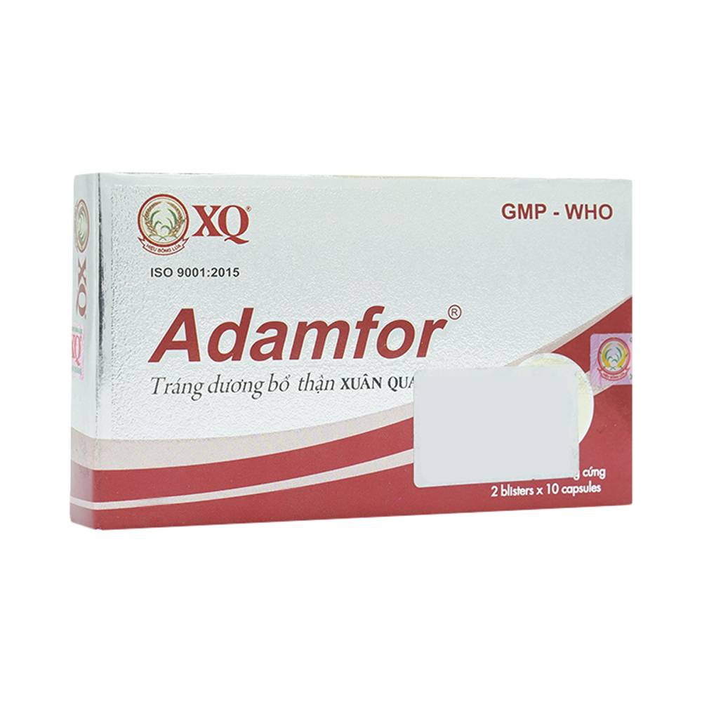 Thuốc Adamfor Xuân Quang tráng dương bổ thận (2 vỉ x 10 viên)