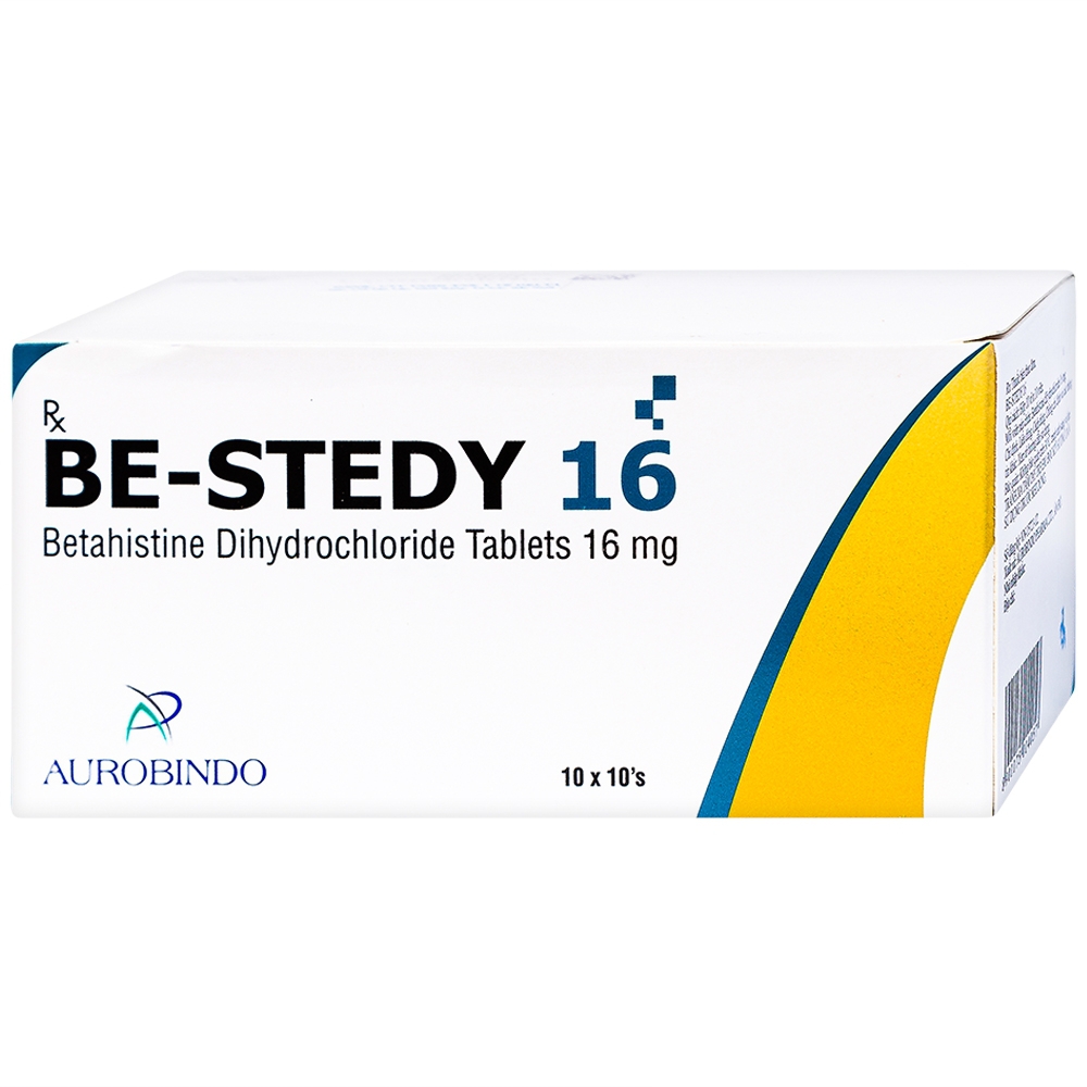 Thuốc Be-Stedy 16mg Aurobindo điều trị chứng chóng mặt, ù tai (10 vỉ x 10 viên)