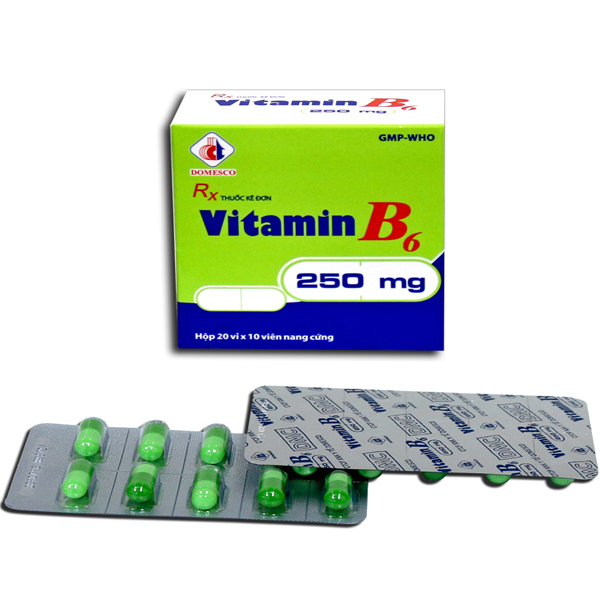 Thuốc Vitamin B6 250mg Domesco (20 vỉ x 10 viên)