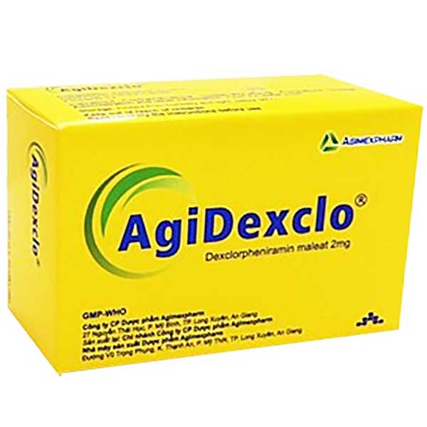 Thuốc Agidexclo Agimexpharm điều trị các triệu chứng dị ứng (2 vỉ x 10 viên)