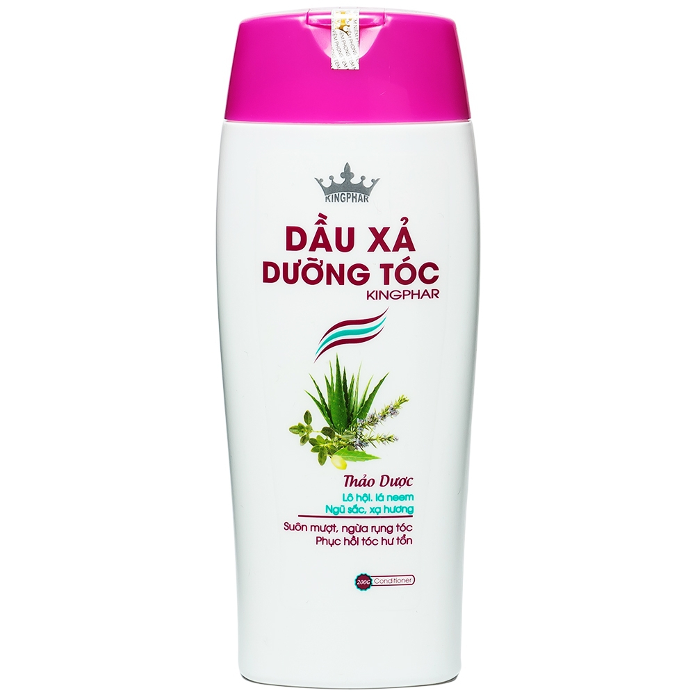Dầu xả dưỡng tóc Kingphar giúp tóc suôn mượt, ngừa rụng tóc, phục hồi tóc hư tổn (200g)