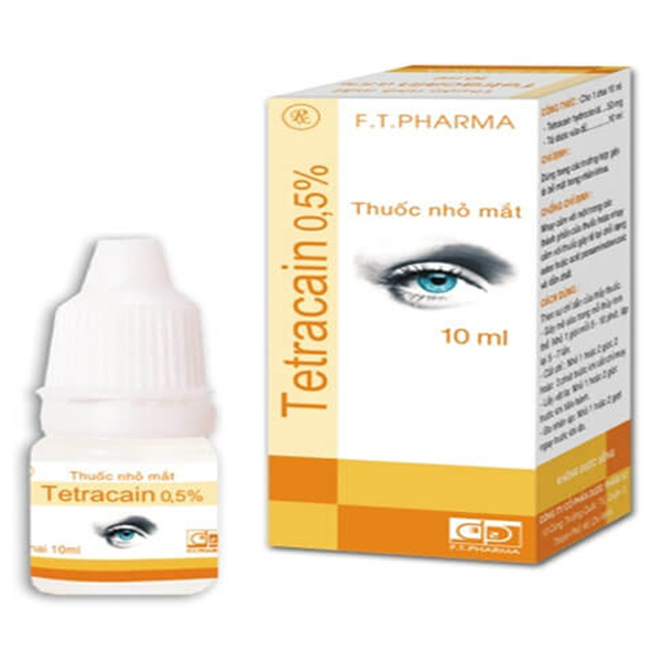 Thuốc nhỏ mắt Tetracain 0.5% Dược 3-2 dùng gây tê bề mặt trong nhãn khoa (10ml)