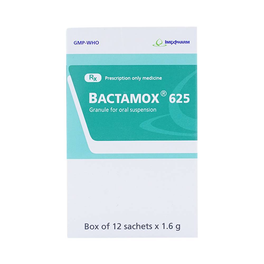 Thuốc cốm Bactamox 625 Imexpharm điều trị nhiễm khuẩn (12 gói)