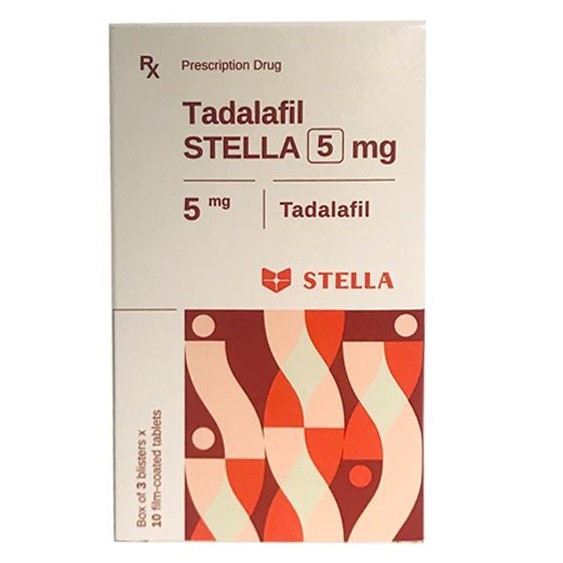 Thuốc Tadalafil Stella 5mg điều trị rối loạn cương dương (3 vỉ x 10 viên)