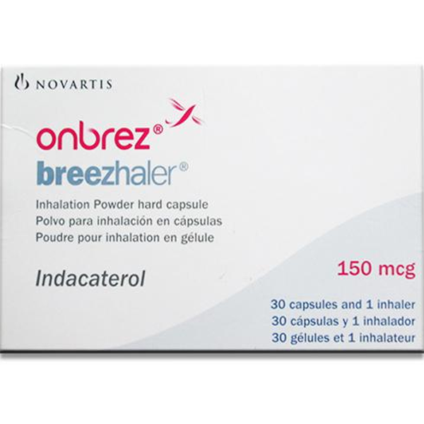 Bột hít Onbrez Breezhaler 150mcg Novartis điều trị bệnh phổi tắc nghẽn (3 vỉ x 10 viên)