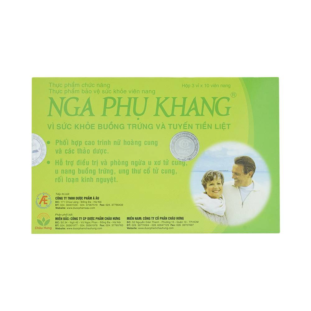 Viên uống Nga Phụ Khang bảo vệ sức khỏe buồng trứng (3 vỉ x 10 viên)