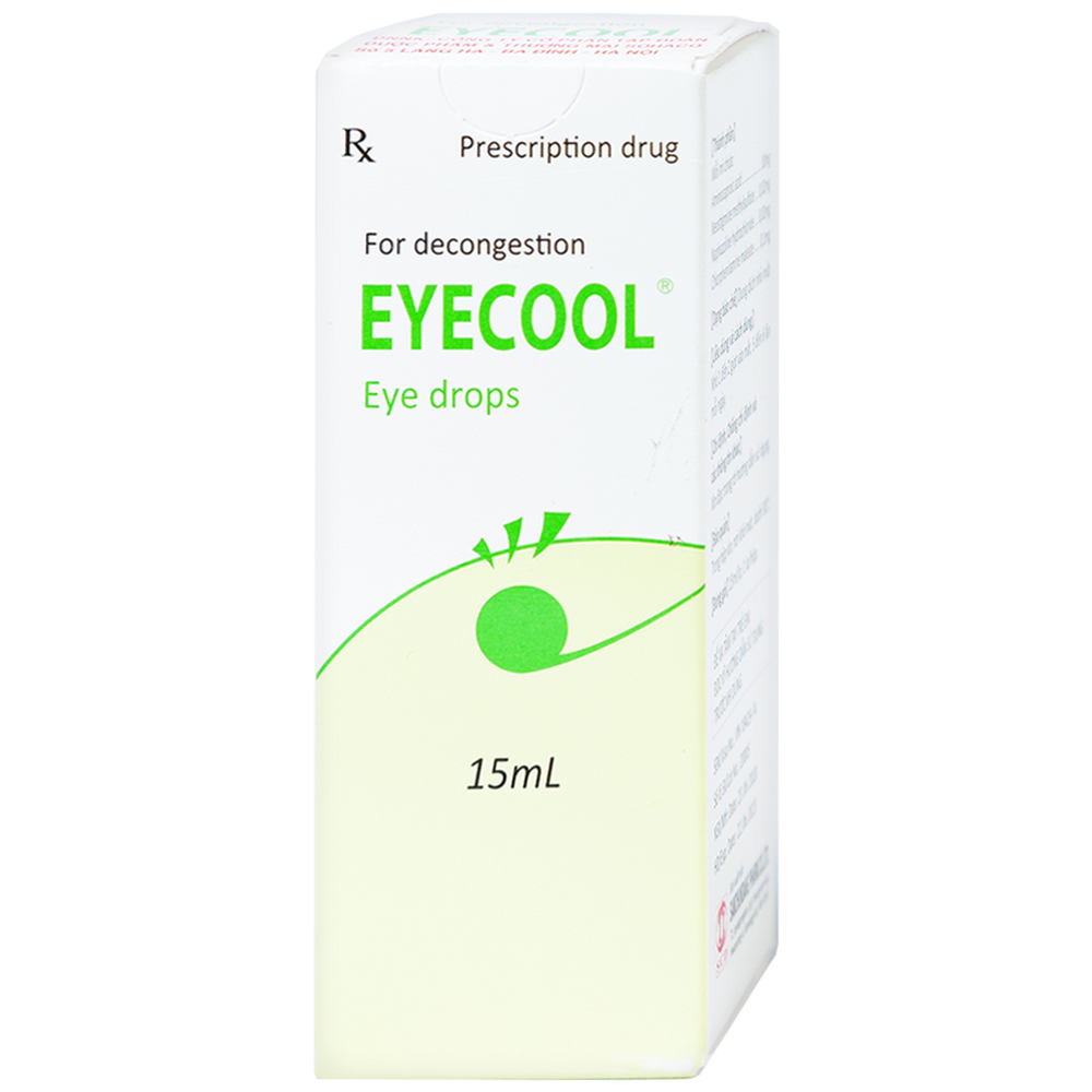 Thuốc nhỏ mắt Eyecool điều trị đỏ mắt, sung huyết kết mạc (15ml)