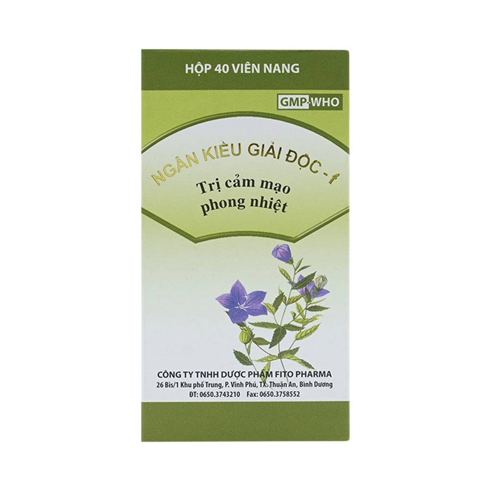 Thuốc Ngân Kiều Giải Độc - F Fito điều trị cảm mạo phong nhiệt, phát sốt, nhức đầu (40 viên)