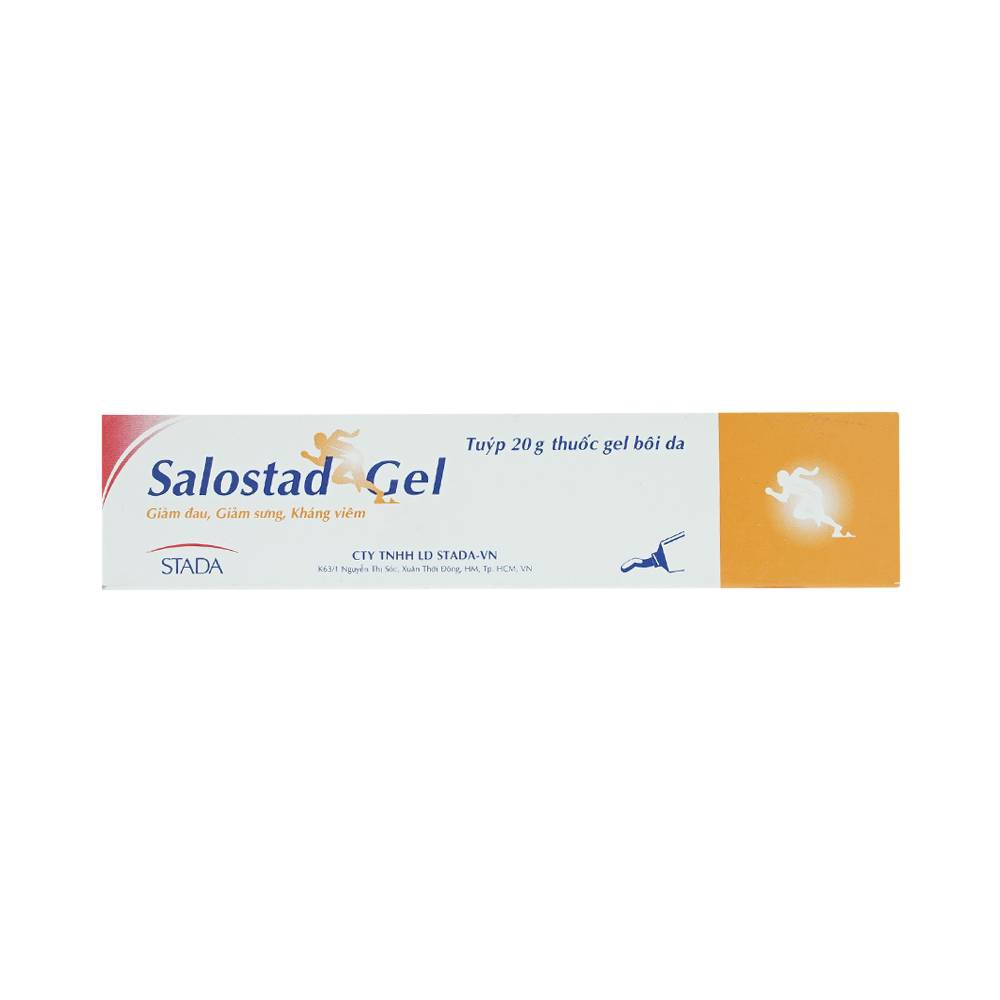 Thuốc gel bôi da Salostad giảm đau, giảm sưng, kháng viêm do viêm khớp, đau lưng (20g)   