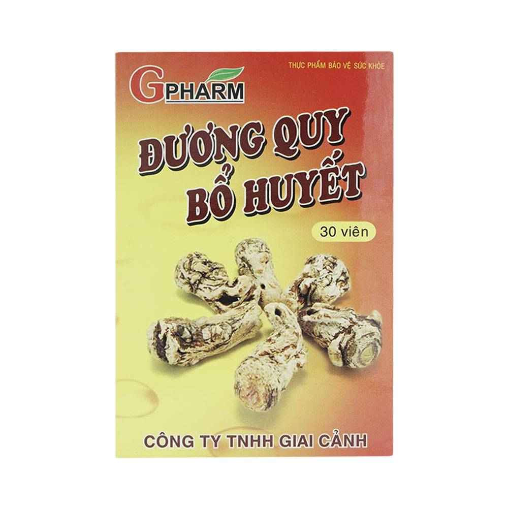 Viên uống Đương Quy Bổ Huyết Gpharm giúp bổ huyết (30 viên)