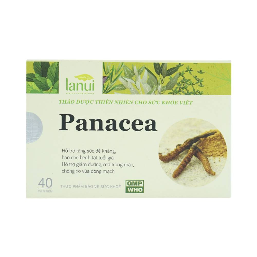 Viên nén Panacea Lanui hỗ trợ bồi bổ cơ thể, nâng cao thể chất (40 viên)