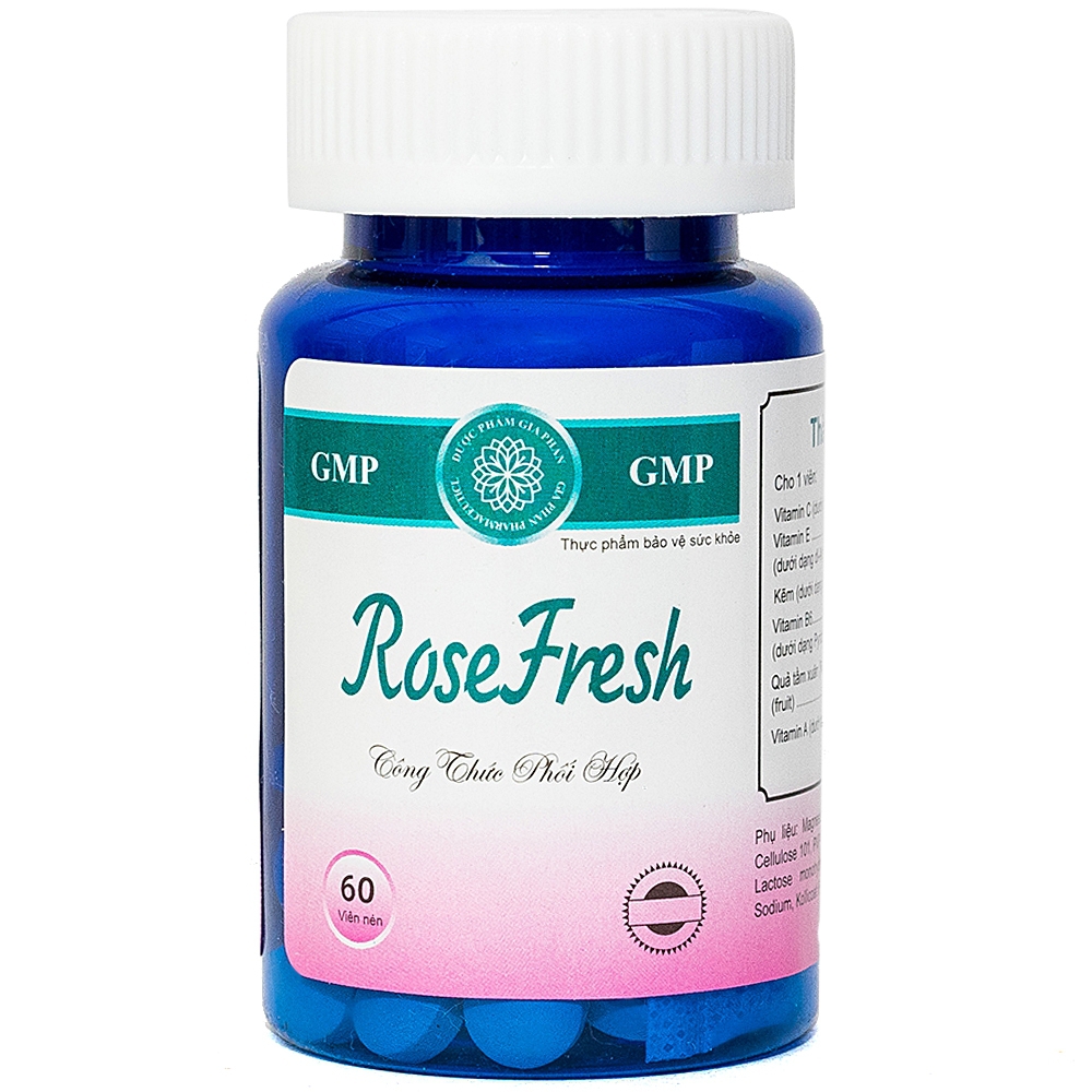 Viên uống Rose Fresh Savi bổ sung Vitamin, kẽm và các chất chống oxy hóa (60 viên)