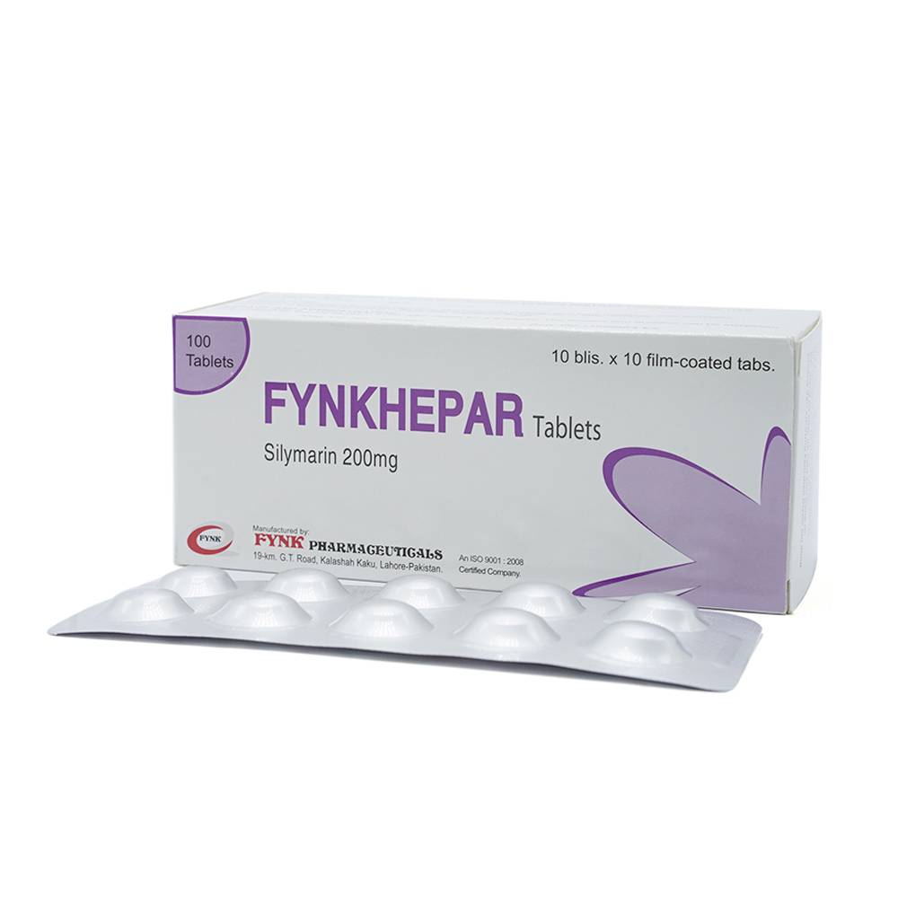 Thuốc Fynkhepar 200mg Fynk điều trị hỗ trợ các bệnh về gan do nhiễm độc (10 vỉ x 10 viên)