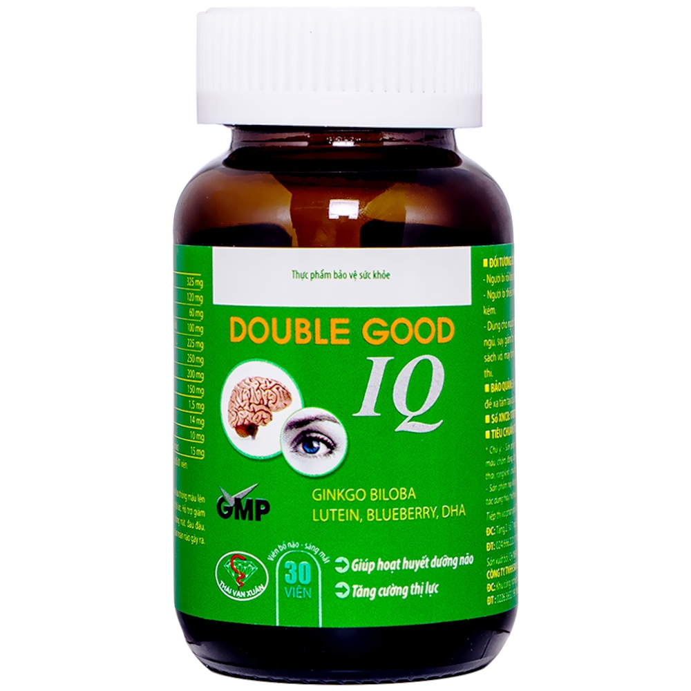Viên uống Double Good IQ Thái Vạn Xuân hoạt huyết dưỡng não, tăng cường thị lực (30 viên)