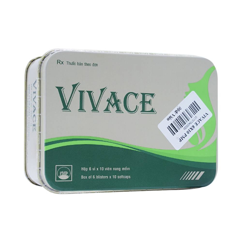 Thuốc Vivace Pymepharco chống oxy hóa và bổ sung Vitamin cho cơ thể (6 vỉ x 10 viên)