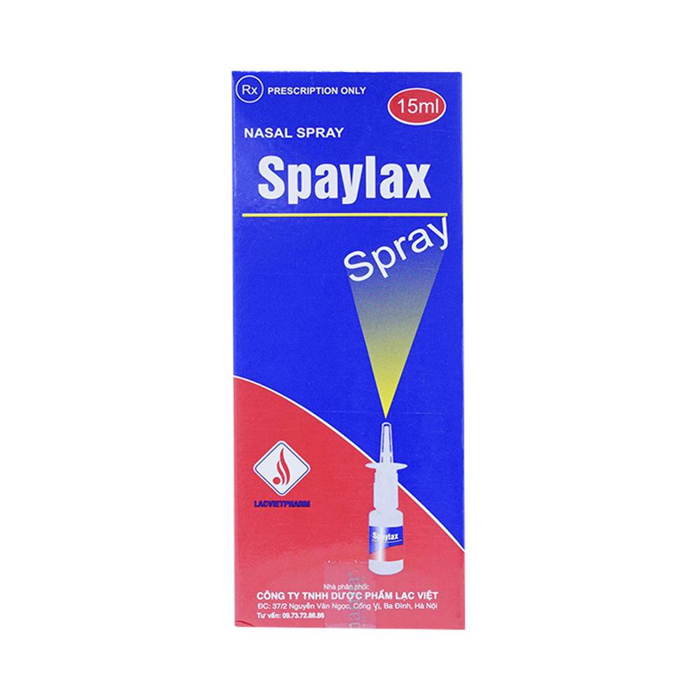 Thuốc xịt mũi Spaylax Spray DK Pharma điều trị các bệnh viêm mũi, viêm xoang (15ml)