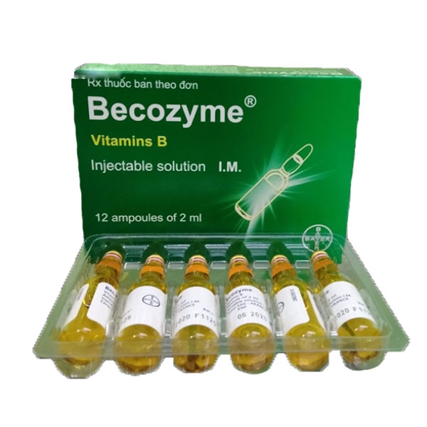 Thuốc tiêm Becozyme Vitamins B Bayer phòng và điều trị thiếu vitamin nhóm B (12 ống x 2ml)