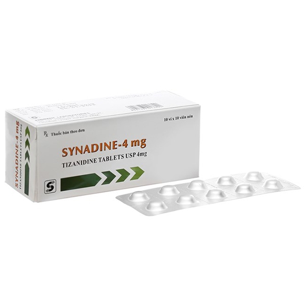 Thuốc Synadine 4mg Synmedi tăng trương lực cơ cấp (10 vỉ x 10 viên)