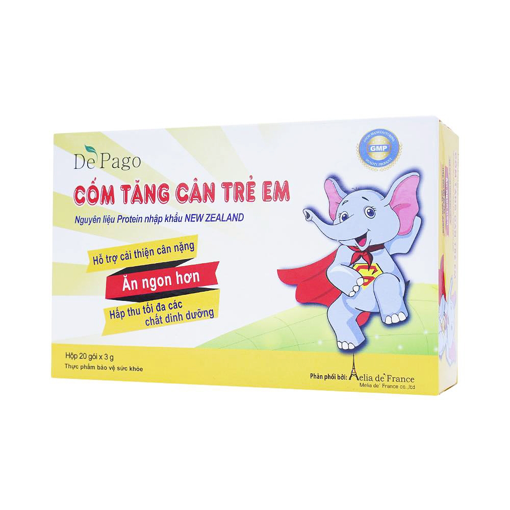 Cốm Tăng Cân Trẻ Em DePago tăng sức đề kháng, tăng cường tiêu hóa (20 gói x 3g)