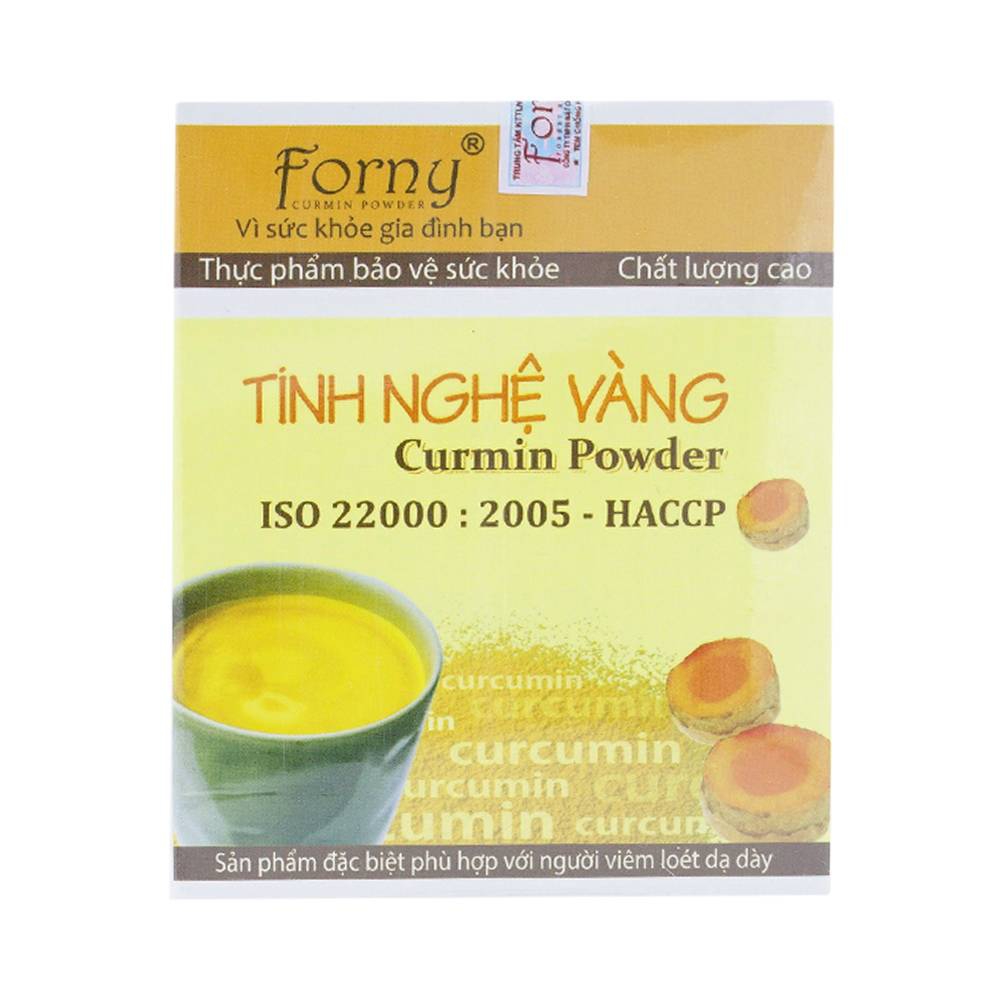 Tinh Nghệ Vàng Curmin Powder Forny giúp bảo vệ, tái tạo niêm mạc dạ dày (10 gói)
