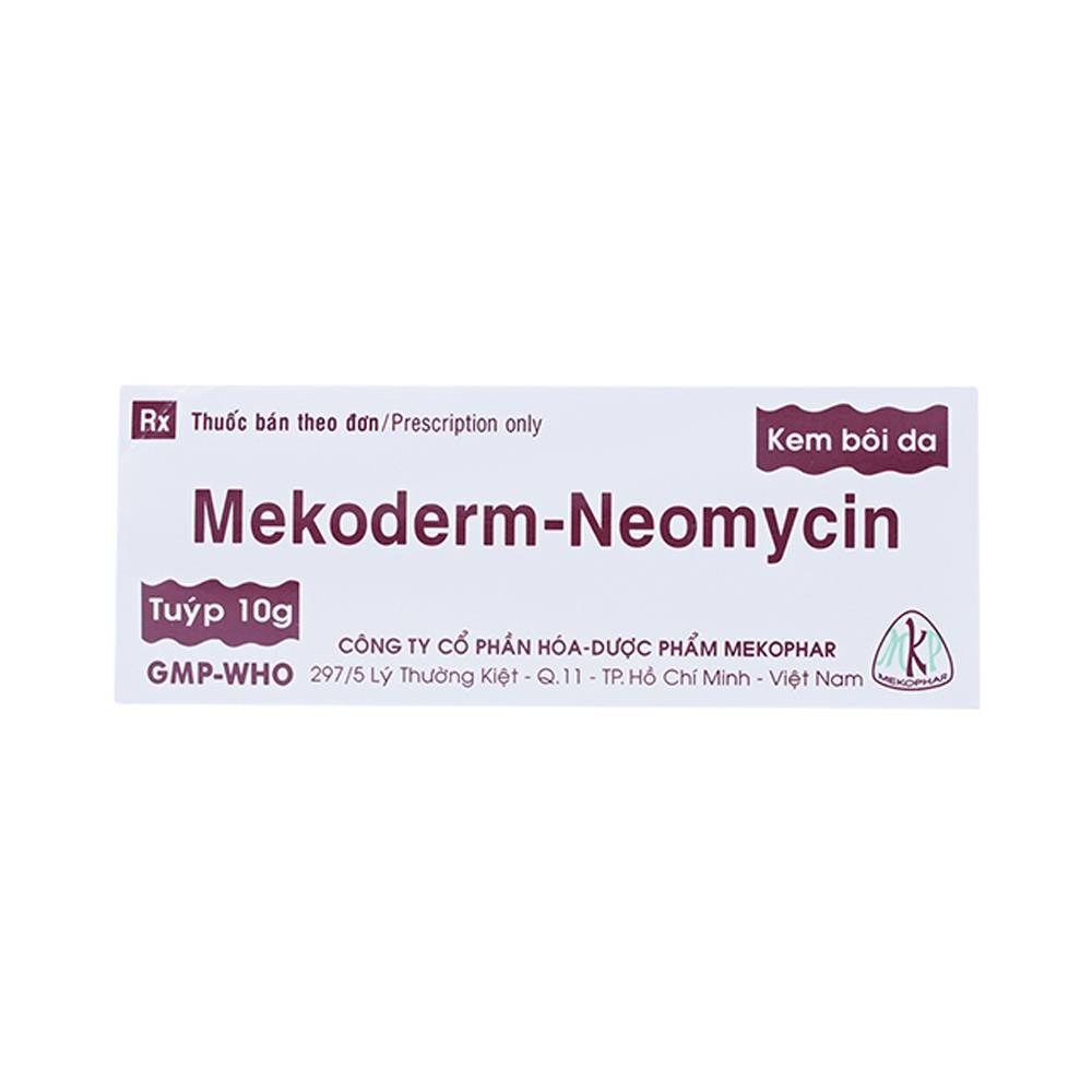 Kem bôi da Mekoderm-Neomycin Mekophar điều trị chàm, vẩy nến, viêm da tiếp xúc (10g) 