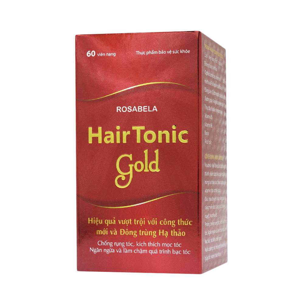 Viên uống Hair Tonic Gold Rosabela chống rụng tóc, kích thích mọc tóc (60 viên)